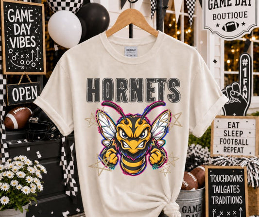 Hornets (Grunge Varsity Mascot) - DTF