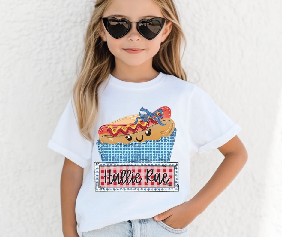 Hot Dog Name Plate (Personalized) - DTF