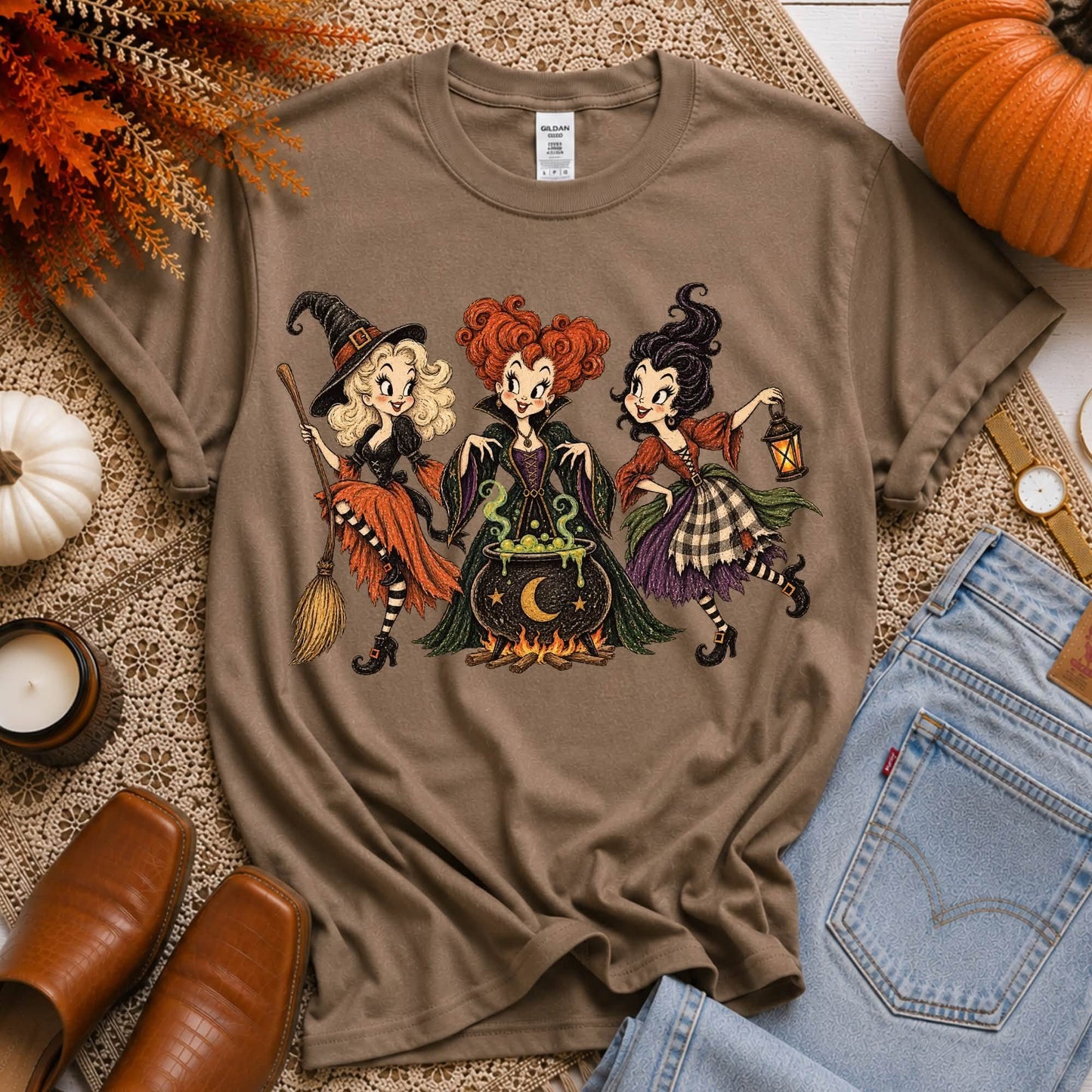 HP Sisters Vintage Sketch - DTF
