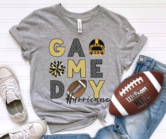 Hurricane (Game Day Football Collage) - DTF