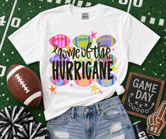 Hurricane - Black/Vegas Gold (Football Whimsy Mascot) - DTF