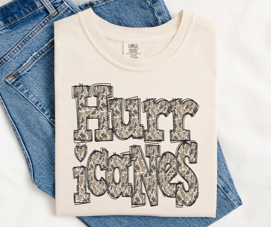 Hurricanes (Camo Doodle Mascot) - DTF