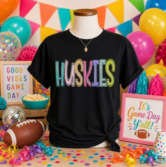 Huskies (Dixie Dots Mascot) - DTF