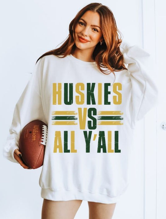 Huskies - Dark Green/Vegas Gold (Mascots VS All Yall) - DTF