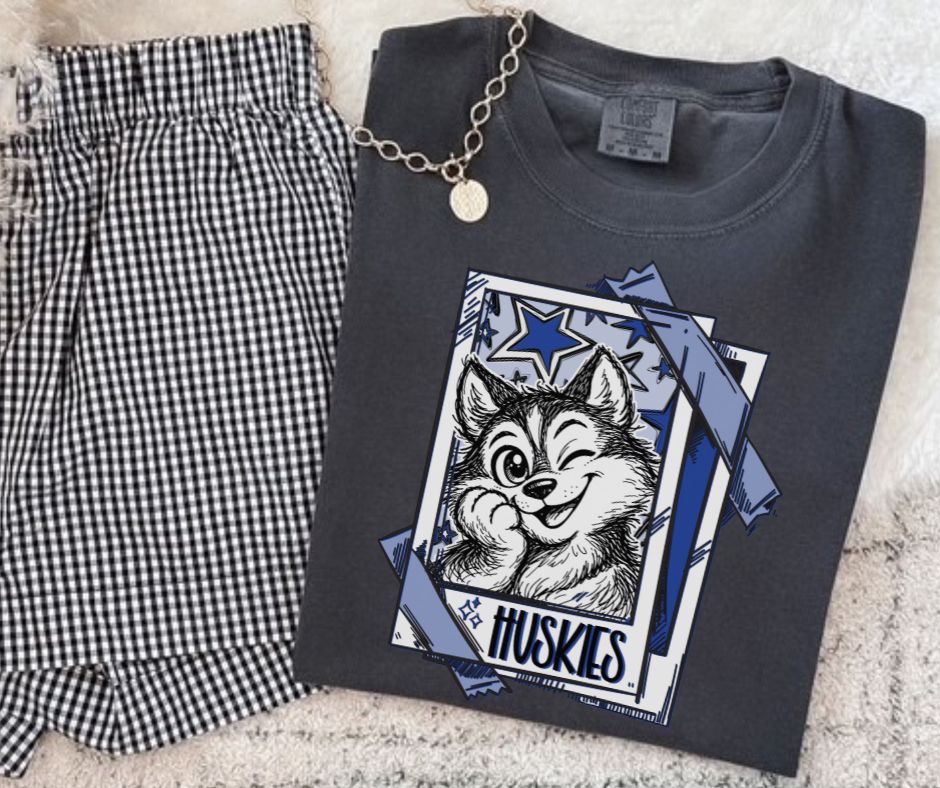 Huskies - Royal Blue (Cutie Patootie Mascots) - DTF