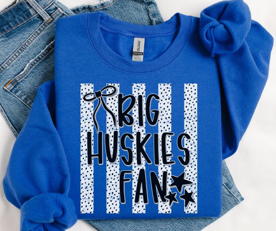 Huskies (Dottie Stripes Mascot) - DTF