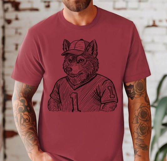 Husky (Sketched Jersey Mascot) - DTF