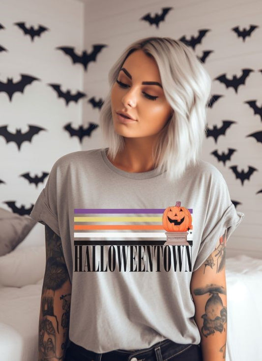 Halloween Town Retro Stripes - DTF