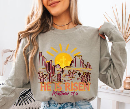He is Risen (desert scene) - DTF