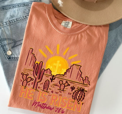 He is Risen (desert scene) - DTF