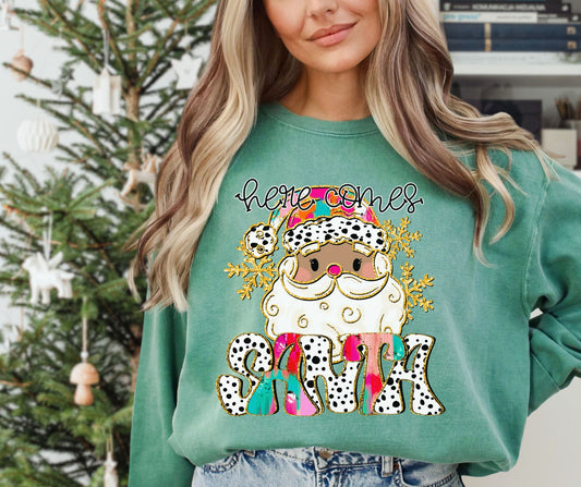 Here Comes Santa (medium) - DTF