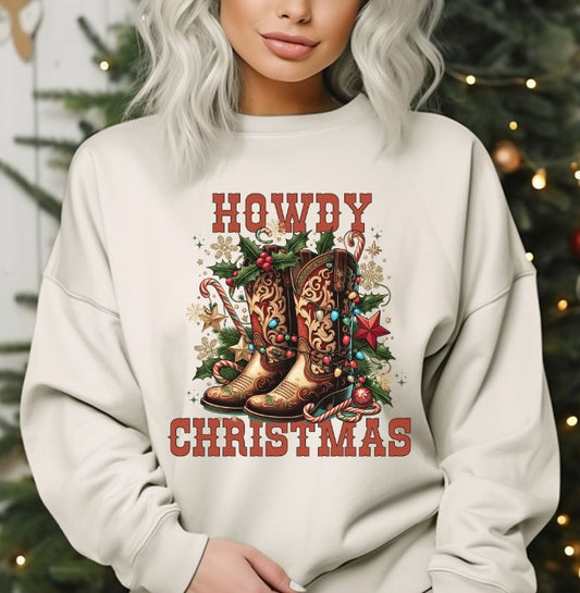 Howdy Christmas Boots - DTF