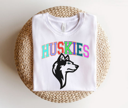 Huskies (multi-colored mascot) - DTF