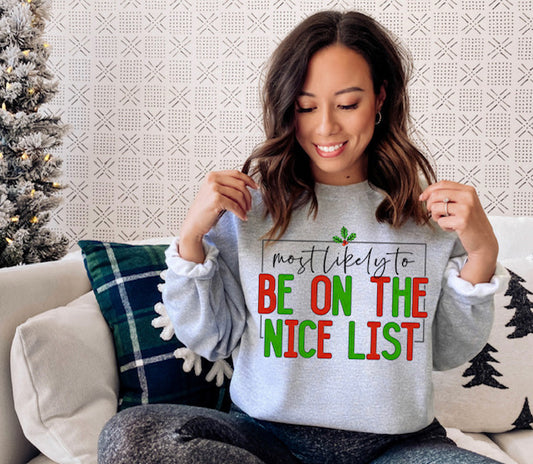 Most Likely to be on the Nice List - DTF
