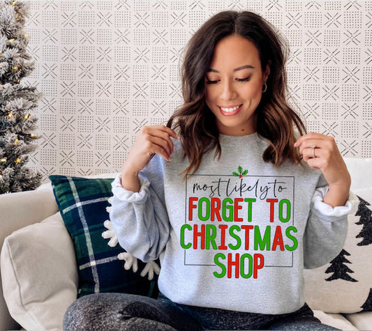 Most Likely to Forget to Christmas Shop - DTF
