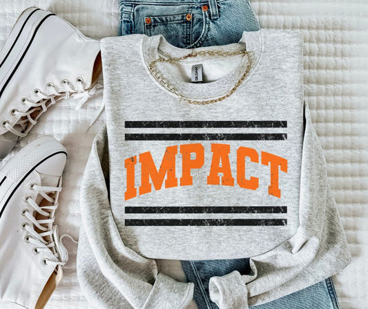 Impact - Orange/Black (Mascot Distressed Lines) - DTF