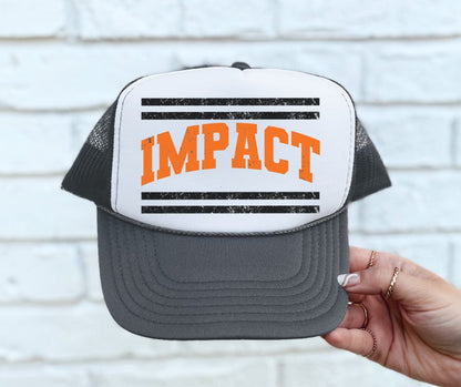 Impact - Orange/Black (Mascot Distressed Lines) - DTF