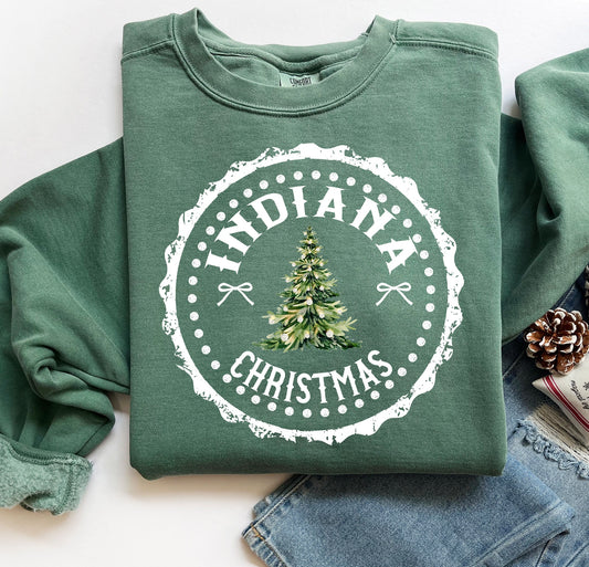 Indiana (Christmas State Stamp) - DTF