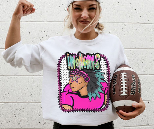 Indians (Pink Jersey Mascots) - DTF