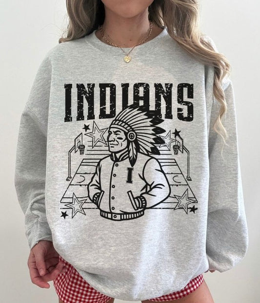 Indians (Basketball Letterman Mascot) - DTF