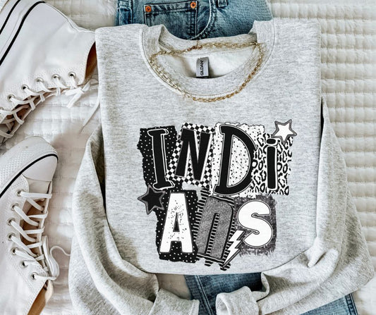 Indians (BW Collage Mascot) - DTF