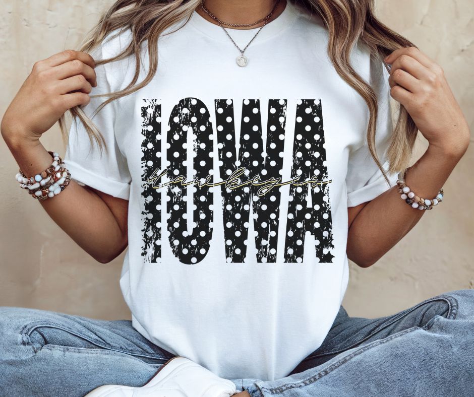 Iowa (Polka Dot College) - DTF