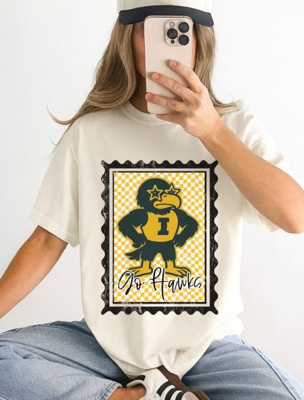 Iowa (Vintage Postage Stamp Mascot) - DTF