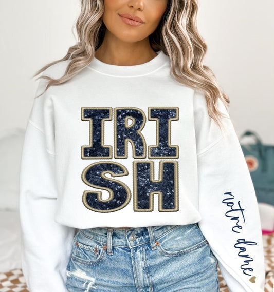 Irish (Sequins/Embroidery look) - DTF