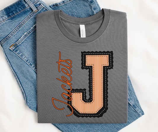 J - Jackets - Orange/Black (Prepster Mascot) - DTF