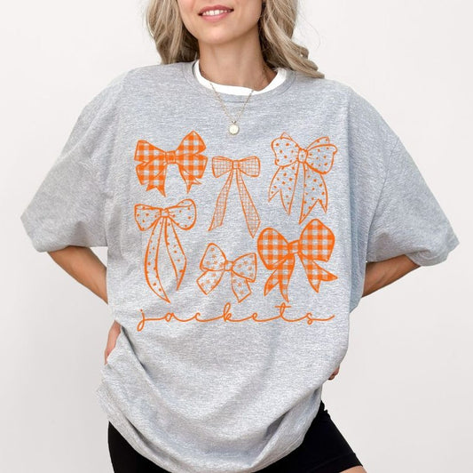 Jackets - Orange (Bow Collage Mascot) - DTF