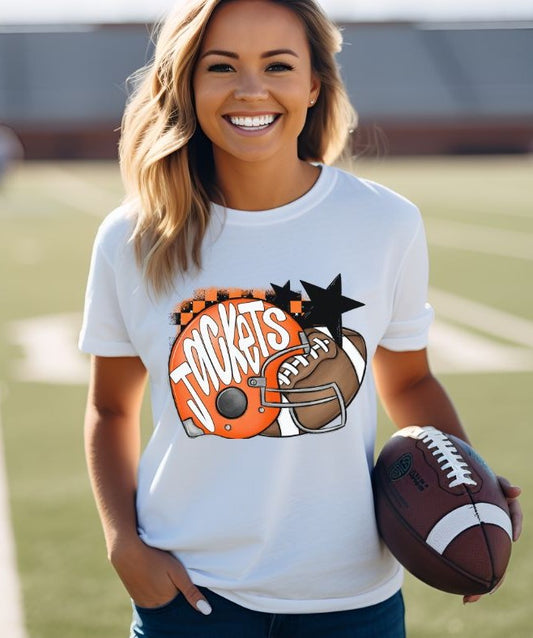Jackets - Orange/White (Football Helmet Mascots) - DTF
