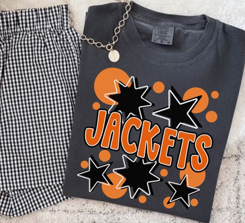 Jackets - Orange/Black (Bubbles & Stars Mascot) - DTF