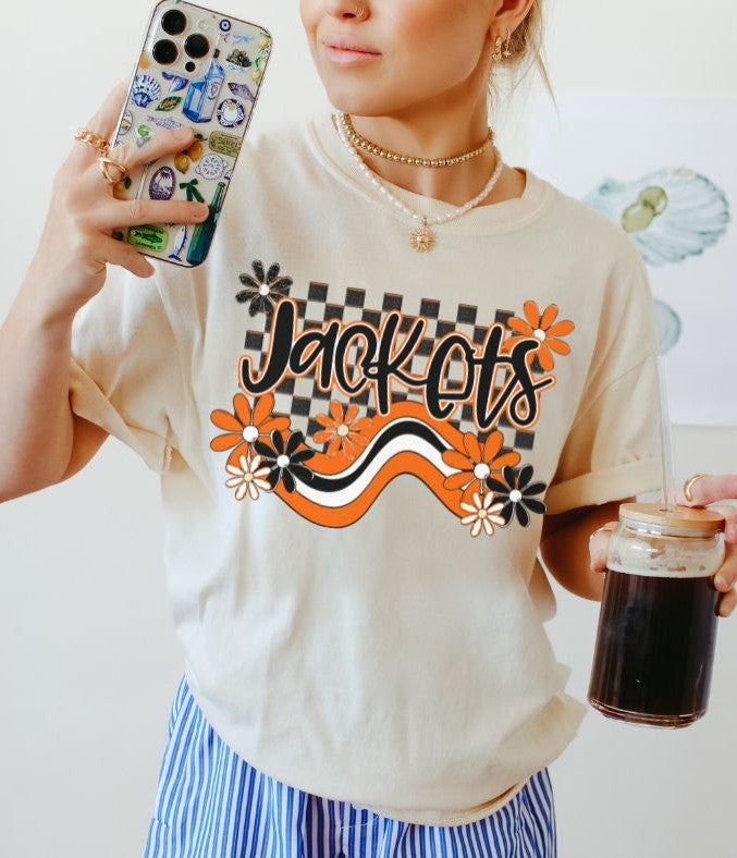 Jackets - Orange/Black (Boho Wave Team Colors Mascot) - DTF