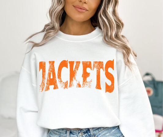 Jackets - Orange (single color grunge) - DTF