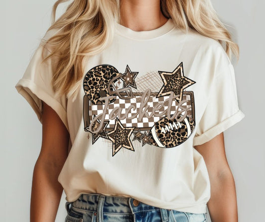 Jackets (Leopard Football Name Plate Mascot) - DTF