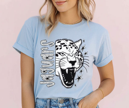 Jaguars (Black/White Dotties Mascot) - DTF
