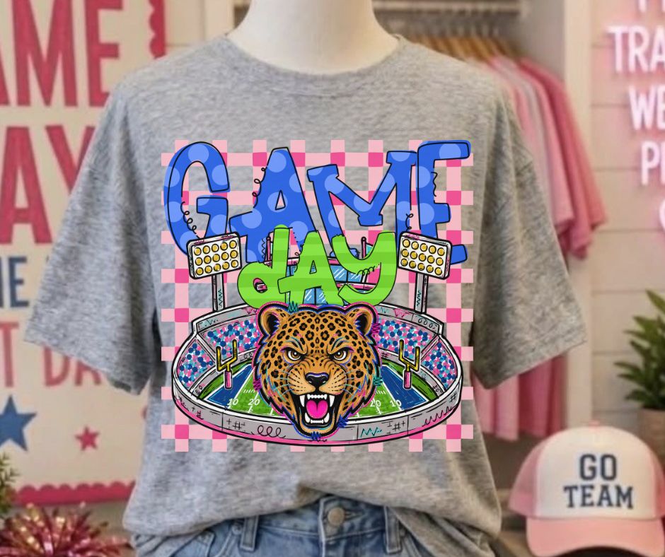 Jaguars (Game Day Stadium Plaid Mascot) - DTF