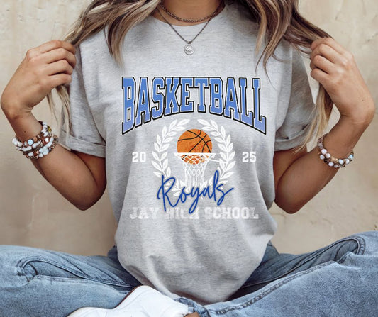 Royals - Jay High School (Basketball School Mascot Wreath) - DTF
