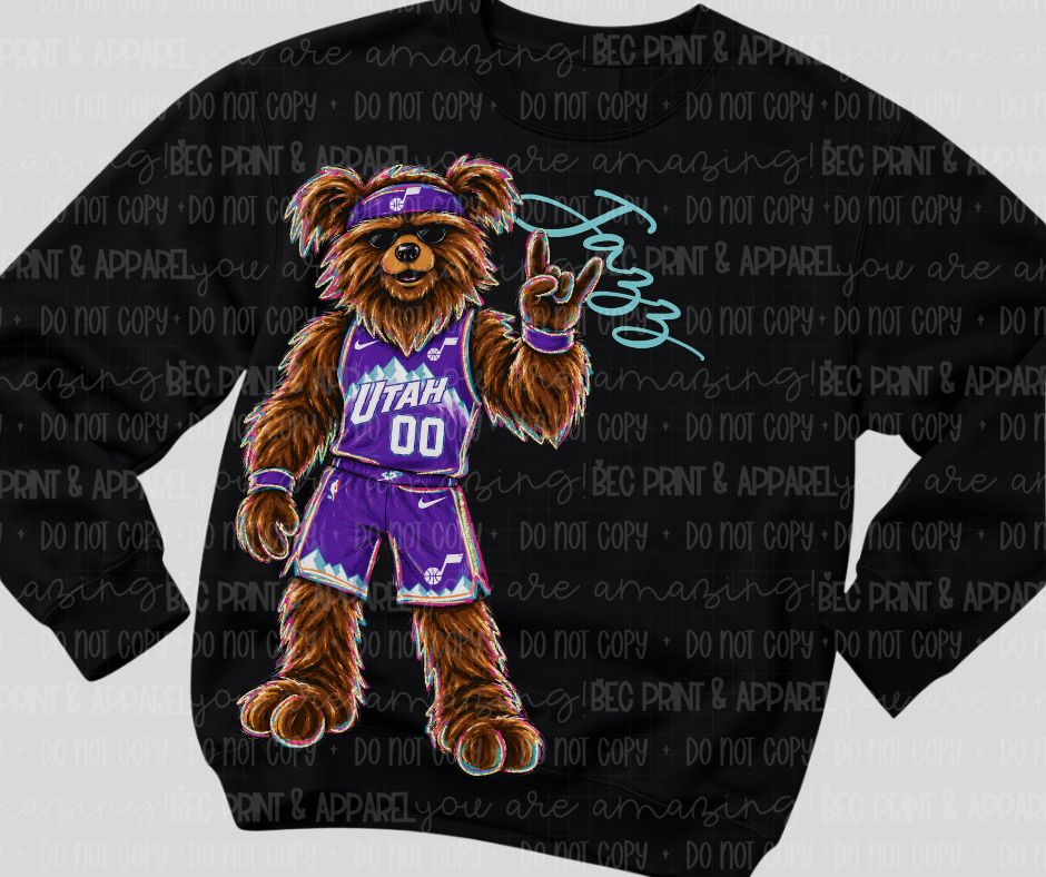Jazz (Rockin NBA Mascot) - DTF