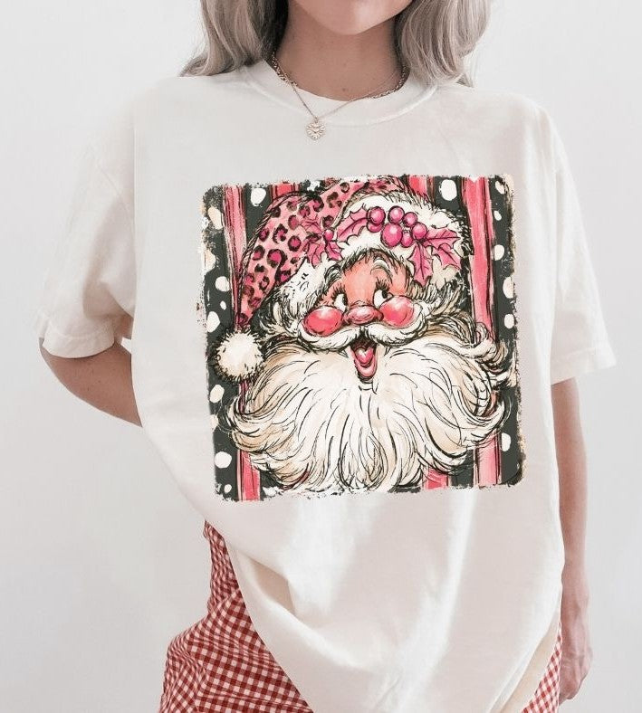 Jolly Santa Polka Dots and Stripes - DTF