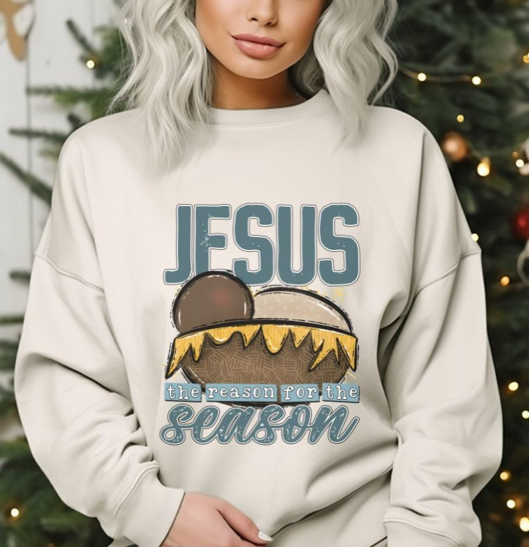 Jesus is the reason for the season (brown flesh color) - DTF