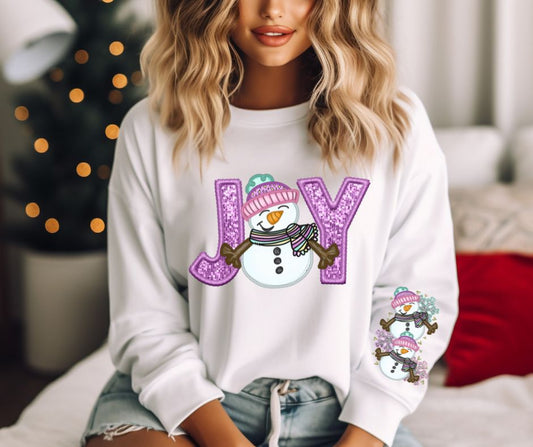 Joy Snowman (bling look) - DTF