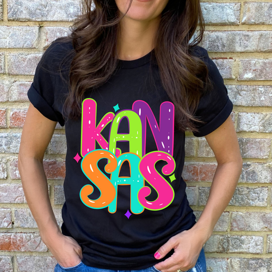 Kansas (Neon State Spirit) - DTF