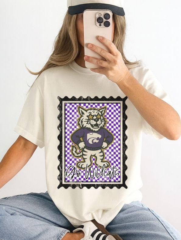 Kansas State (Vintage Postage Stamp Mascot) - DTF
