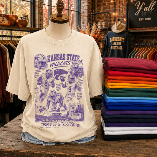 Kansas State (Big 12 Sketch Collage Teams) - DTF