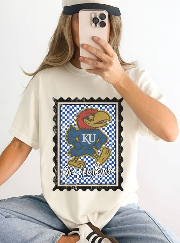 Kansas (Vintage Postage Stamp Mascot) - DTF