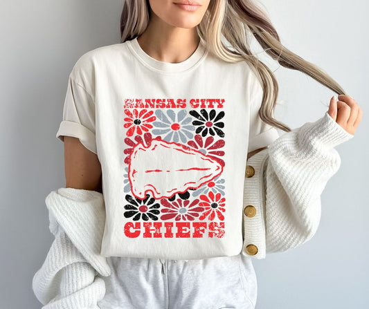 Chiefs (Groovy Floral) - DTF