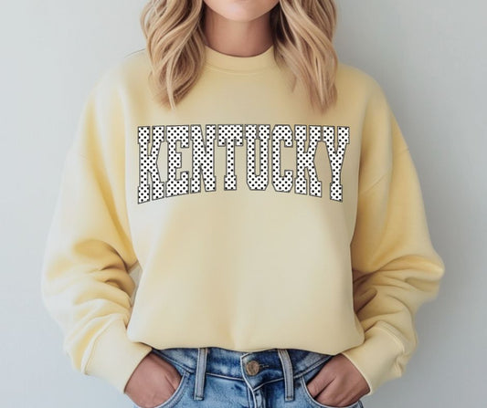 Kentucky (Blk/White Polka Dot States) - DTF