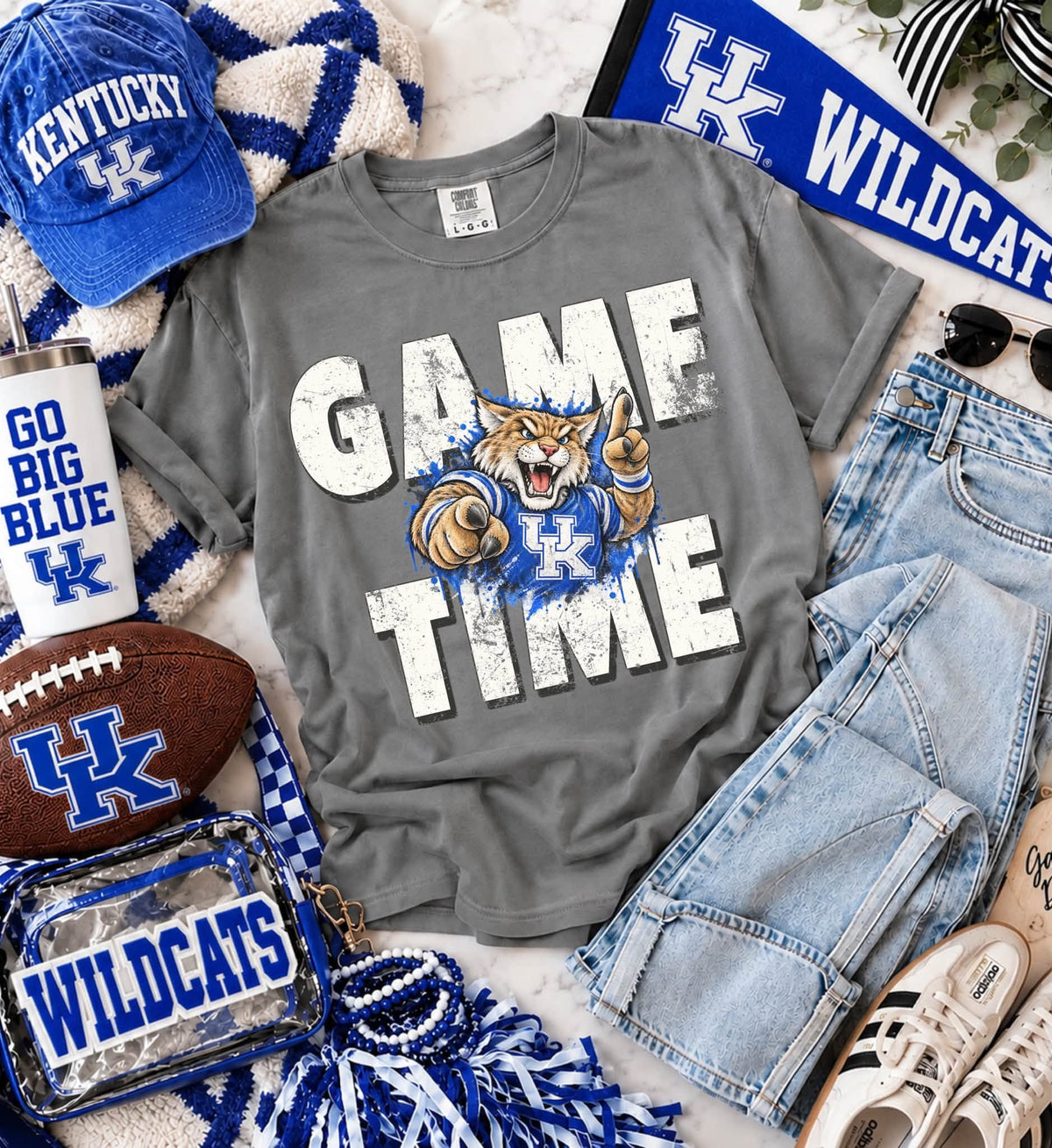 Kentucky (Distressed Game Time Mascots) - DTF
