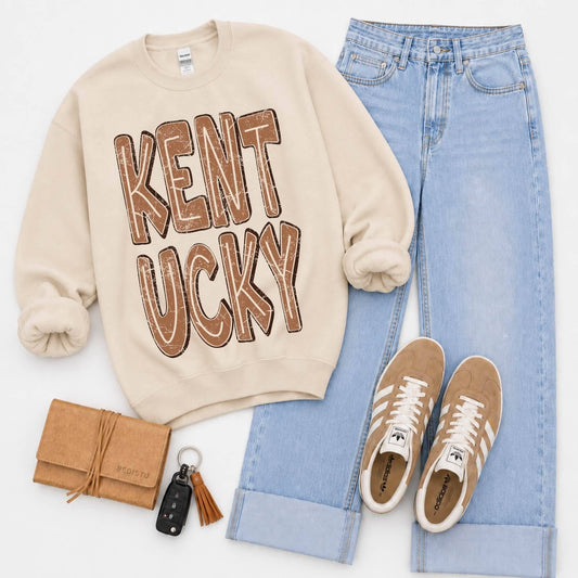 Kentucky (Brown Distressed Shadow State) - DTF